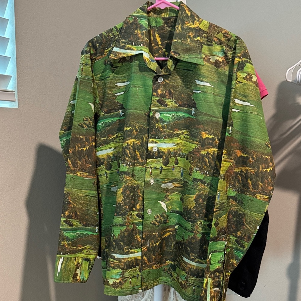 Vintage Joe Namath x Arrow Silk golf shirt - rare 70s size M/L